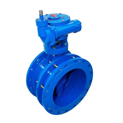 OEM Double Eccentric Flanged Butterfly Valve EPDM Seat PN16 Turbine Cast Steel