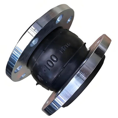 PN16 EPDM Pipe Neoprene Absorbing Vibration Single Sphere Rubber Expansion Joints  Flanged Flexible