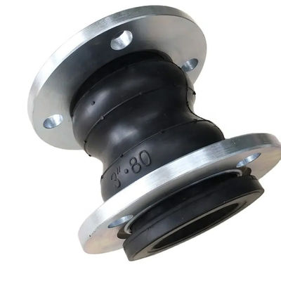 NBR Flanged Rubber Expansion Joint Customizable Corrugated Compensator