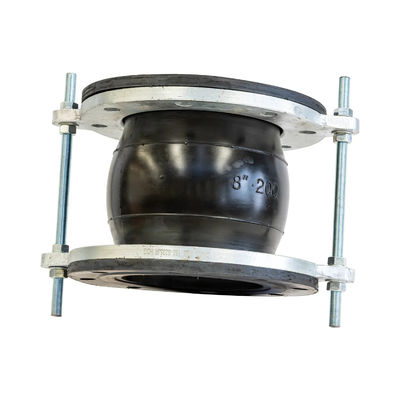 200mm 8 Inch Expansion Joint Flanged Rubber Flex Connectors End Face Fully Sealed