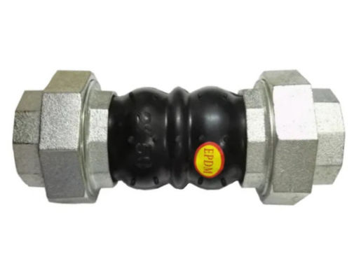 Union Custom Rubber Expansion Joint Screw Threaded Coupling SS304 DN15-DN80