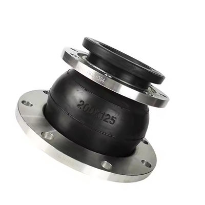 SS304 Flange Rubber Expansion Joint DN200 PN16 Pipe Compensator