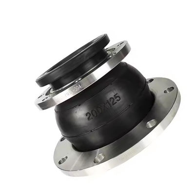SS304 Flange Rubber Expansion Joint DN200 PN16 Pipe Compensator