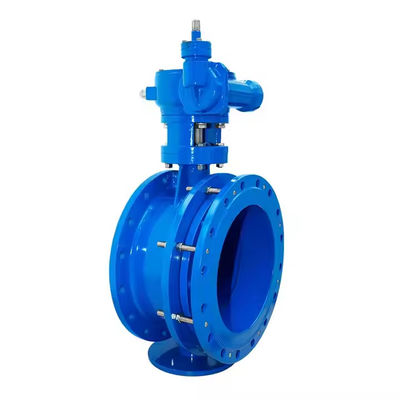 OEM Double Eccentric Flanged Butterfly Valve EPDM Seat PN16 Turbine Cast Steel