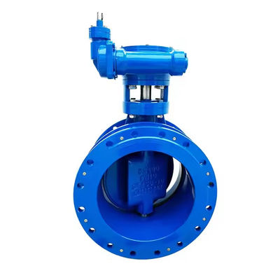 OEM Double Eccentric Flanged Butterfly Valve EPDM Seat PN16 Turbine Cast Steel