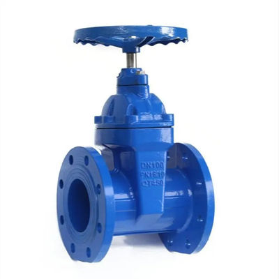 DN200 Flanged Gate Valve With Handwheel 8In Non Rising Stem Resilient Seated