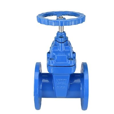 DN200 Flanged Gate Valve With Handwheel 8In Non Rising Stem Resilient Seated