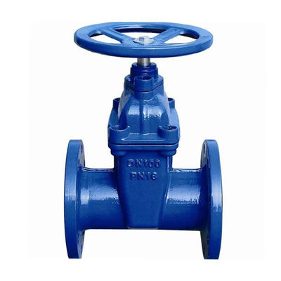 DN200 Flanged Gate Valve With Handwheel 8In Non Rising Stem Resilient Seated
